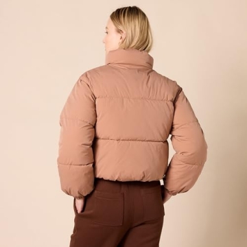 Amazon Essentials Women's Crop Puffer Jacket in Plus Size