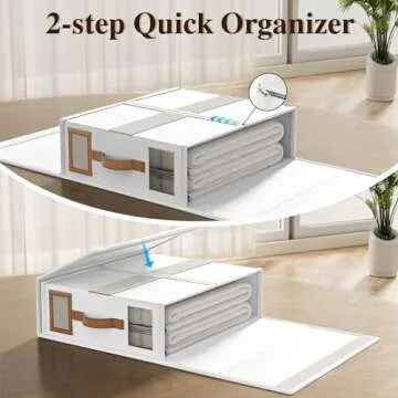 BigPonPon Foldable Bed Sheets Organizers for Storage