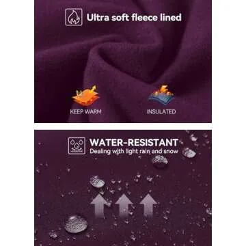 BALEAF Women's Fleece Lined Waterproof Winter Leggings