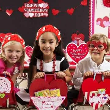 VELSCRUN Valentine Day Headband Heart Headband Wide Top Knot Valentines Headbands for Women Girls Thick Thin Hair Sweetheart Knotted Head Band Jeweled Hair Band Hair Accessories 09