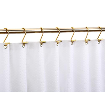 Chictie Gold Shower Curtain Hooks - Set of 12 Premium Rings