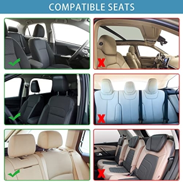 Comfortable Car Neck Pillows - Elegant PU Leather Design