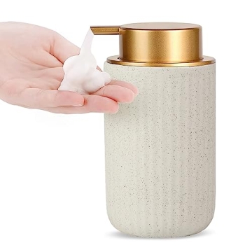 Sylfu Ceramic Hand Foaming Soap Dispenser - 350ml Elegant Bathroom Kitchen Foam Pump