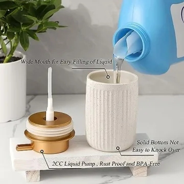 Elegant Sylfu Ceramic Foaming Soap Dispenser for Kitchen