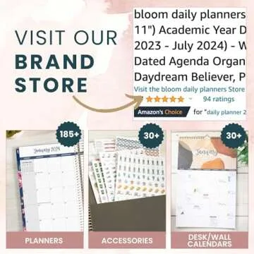 bloom daily planners Decorative File Folders - Set of 6 Letter Size (8.5” x 11”) Organizers, 1/3 Cut Tabs - Aesthetic Folders for School & Office - Ethereal Marble