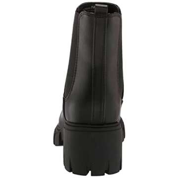 Madden Girl Women's Tessa Chelsea Boot, Black Paris, 9