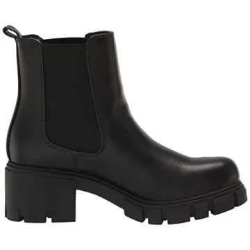 Madden Girl Women's Tessa Chelsea Boot, Black Paris, 9