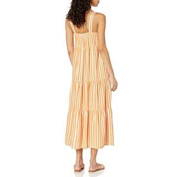 Flowy Britt Tiered Maxi Tent Dress with Pockets by The Drop
