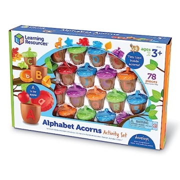 Engaging Learning Resources Alphabet Acorns Set for Kids