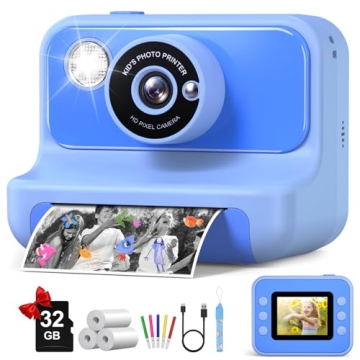 Kids Instant Print Camera for 3-12 Years Old
