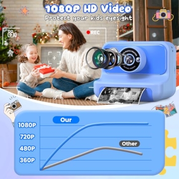 Kids Instant Print Camera for 3-12 Years Old