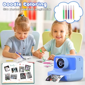 Kids Instant Print Camera for 3-12 Years Old