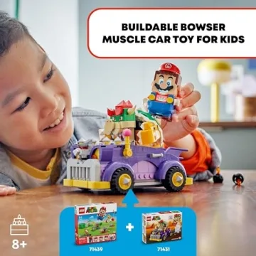LEGO Super Mario Bowser’s Muscle Car Expansion Set for Kids 8+