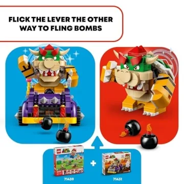 LEGO Super Mario Bowser’s Muscle Car Expansion Set for Kids 8+