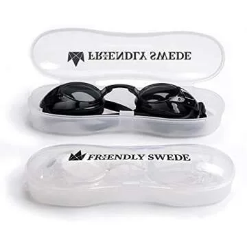 The Friendly Swede Swim Goggles - Anti Fog & Comfortable Fit