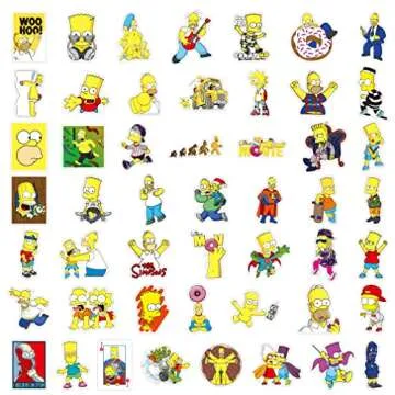 100 Pcs Cartoon Film Stickers Vinyl Waterproof Decals Party Favors for Kids Kawaii Stickers for Water Bottles Bikes Luggage Computer Skateboard Car Motorcycle