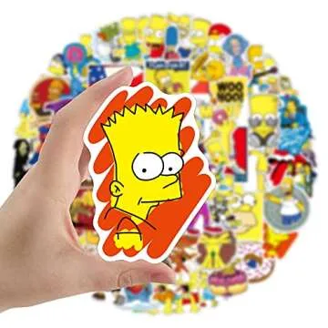 100 Pcs Cartoon Film Stickers Vinyl Waterproof Decals Party Favors for Kids Kawaii Stickers for Water Bottles Bikes Luggage Computer Skateboard Car Motorcycle