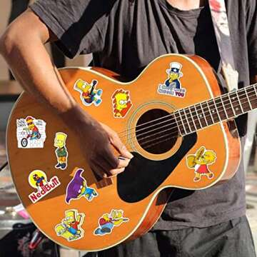 100 Pcs Cartoon Film Stickers Vinyl Waterproof Decals Party Favors for Kids Kawaii Stickers for Water Bottles Bikes Luggage Computer Skateboard Car Motorcycle