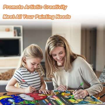 12 Colors Acrylic Paint Pens Markers, Dual Tip Acrylic Paint Pens for Rock Painting, Wood, Canvas, Stone, Glass, Ceramic Surfaces, DIY Crafts Making Art Supplies (Round Tip and Fine Tip)