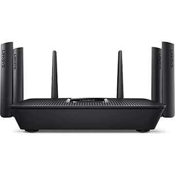 Linksys WiFi 5 Router, Tri-Band, 3,500 Sq. ft Coverage, 25+ Devices, Speeds up to (AC4000) 4.0Gbps - EA9300