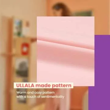 ULLALA Pajamas for Women Vintage Three-quarter sleeve 40'S Cotton Candy Two-Piece Pink Soft Sleepwear 2Piece one Size