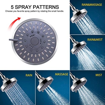 FEELSO High Pressure Shower Head 15-Stage Filter Combo
