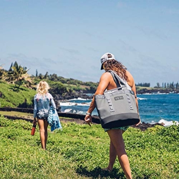 YETI Camino Carryall 35 All Purpose Boat Beach Bag Heavy Duty Waterproof, Storm Gray, L