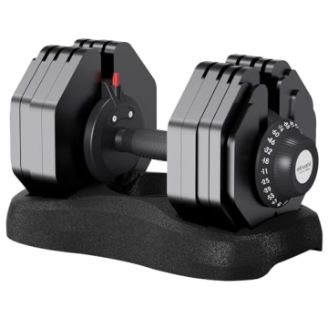 AtivaFit Adjustable Dumbbells 88 LBS for Home Gym Fitness