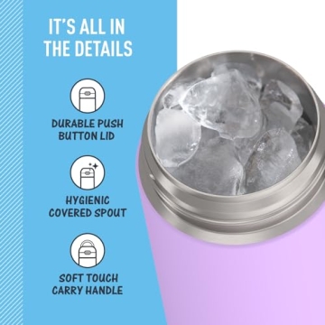 THERMOS FUNTAINER 16 oz Neon Purple Insulated Bottle