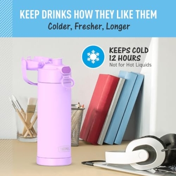 THERMOS FUNTAINER 16 oz Neon Purple Insulated Bottle