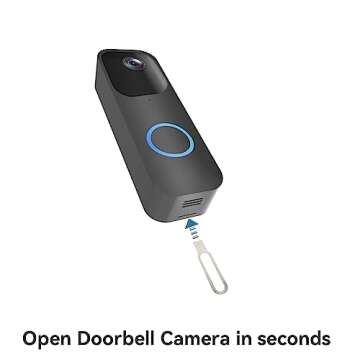 Blink Doorbell Mount for Blink Video Doorbell, No-Drilling Blink Mount Bracket, Easy Installation for Blink Doorbell Camera Security System (The Blink Doorbell is Not Included),Black