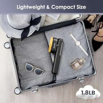 FEPPO Travel Steamer - Portable 2in1 Iron & Efficient Garment Care