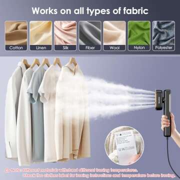 FEPPO Travel Steamer - Portable 2in1 Iron & Efficient Garment Care