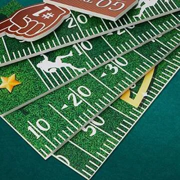 Jetec Football Theme Picture Frame, 23.6 x 15.7 inches, Multicolor, for Party Decoration and Photography