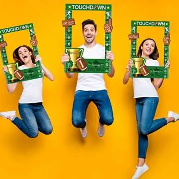 Jetec Football Theme Picture Frame, 23.6 x 15.7 inches, Multicolor, for Party Decoration and Photography