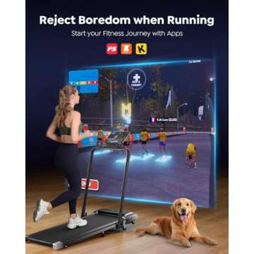 Acezoe Foldable Walking Pad Treadmill with Incline