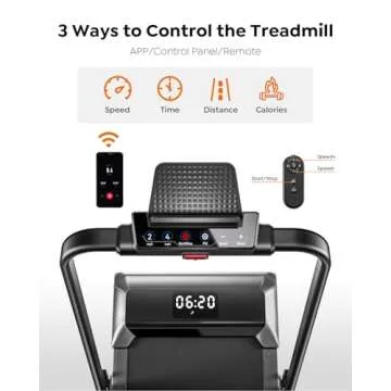 Acezoe Foldable Walking Pad Treadmill with Incline