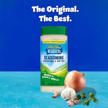 Hidden Valley Original Ranch Seasoning, Dressing and Dip Mix, Shaker Canister, 8 Ounces (Package May Vary)