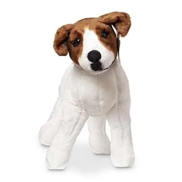 Melissa & Doug Giant Jack Russell Terrier - Lifelike Stuffed Animal Dog (over 12 inches tall)