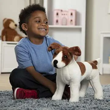 Melissa & Doug Giant Jack Russell Terrier - Lifelike Stuffed Animal Dog (over 12 inches tall)