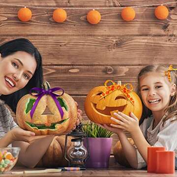 20 Rolls 40 Yards Halloween Thin Grosgrain Ribbon Ghost Spider Witch Printed Ribbon Halloween Wrapping Ribbon Craft Wrapping Holiday Ribbon for Halloween DIY Craft Party Decoration