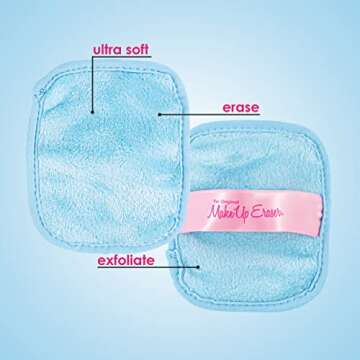 The Original MakeUp Eraser, 7-Day Set, Erase All Makeup With Just Water, Including Waterproof Mascara, Eyeliner, Foundation, Lipstick, Sunscreen, and More! Chill Blue, 7ct.