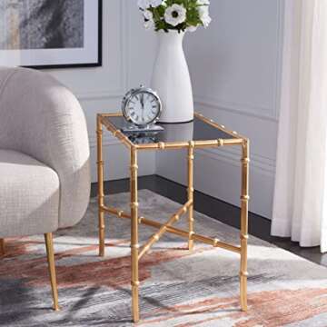 SAFAVIEH Home Collection Margaret Brass and Iron End Table
