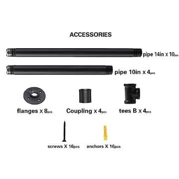 Mdjwjj Industrial Pipe Table Legs for Custom Furniture