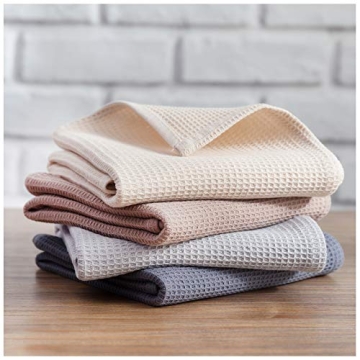 Super Absorbent Cotton Kitchen Towels Set of 4 - PY Home & Sports