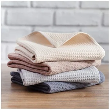 Super Absorbent Cotton Kitchen Towels Set of 4 - PY Home & Sports