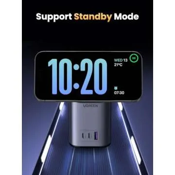 UGREEN 100W Charging Station 4-Port, Qi2 Certified 15W Foldable Charger, MagSafe Wireless Charger Stand for iPhone 16/15/14/13/12, AirPods Pro, MacBook Pro, Galaxy S24 and More
