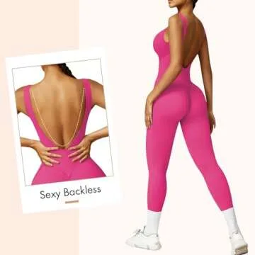 OEAK Women's Scrunch Butt Jumpsuit - Stylish Workout Essential