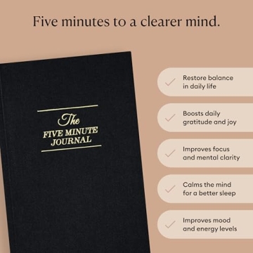 5-Minute Journal for Mindfulness and Gratitude Daily Reflection