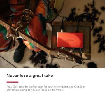 Focusrite Scarlett 2i2 Studio 4th Gen USB Audio Interface Bundle for the Songwriter with Condenser Microphone and Headphones for Recording, Streaming, and Podcasting